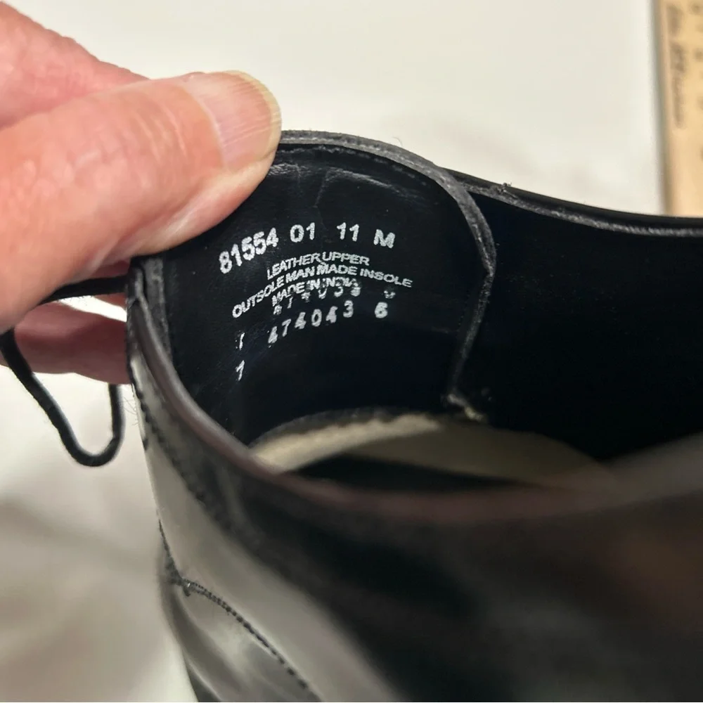 Nunn Bush Black Oxford Leather Shoes